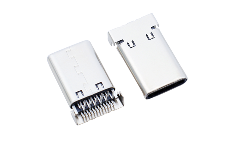 104013982-TYPE CM 24PIN雙排SMT 沉板H1.0(有彈片，外殼DIP兩直腳)