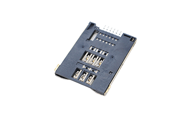 102152772-SIM PUSH卡座 H1.8 6PIN 筆記本電腦卡槽