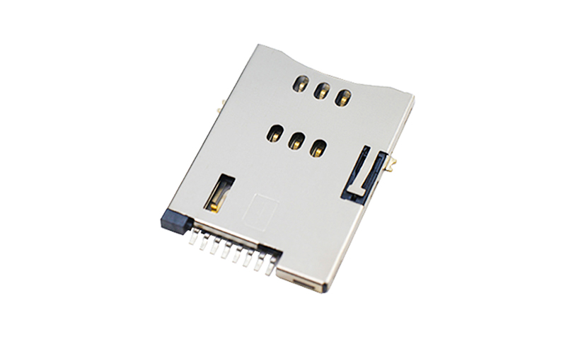 102011232-SIM push卡座 H1.8(8.65間距)手機電腦卡槽