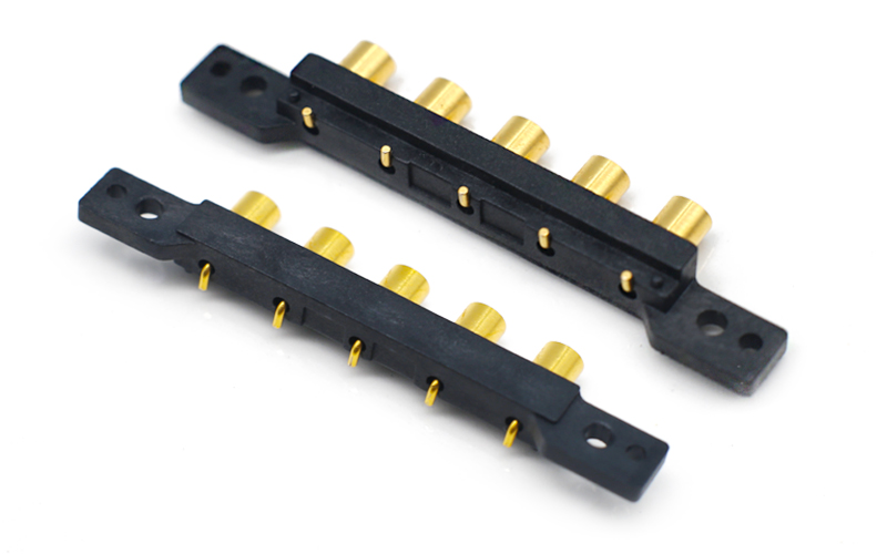 東莞優(yōu)質pogopin連接器廠家 折彎彈簧頂針連接器 磁吸式探針針座