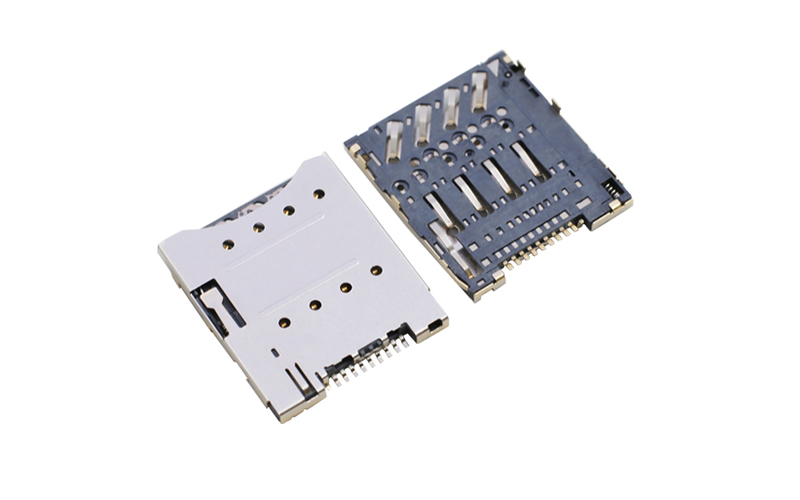 102332212-Micro SIM push 8P H1.28卡座 手機電腦卡槽