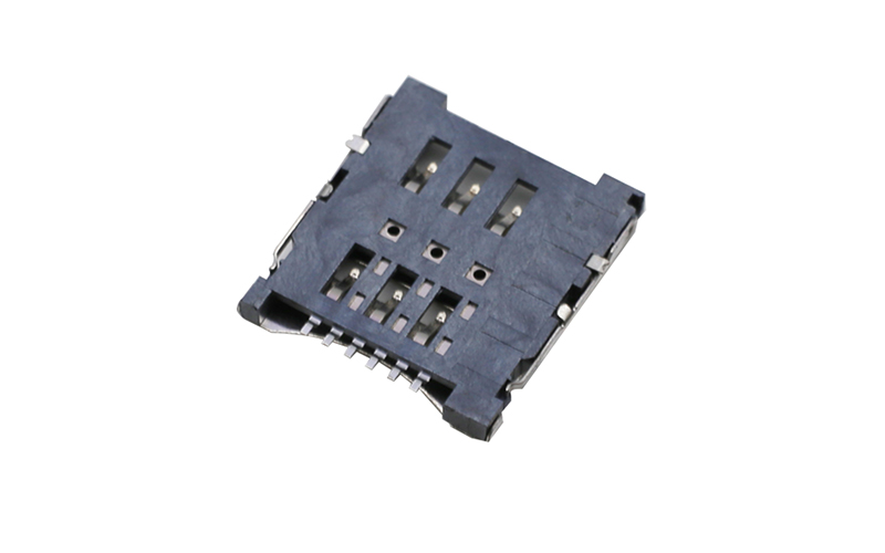 402013062-MICRO SIM 6P 1.8掀蓋卡座 手機電腦卡槽