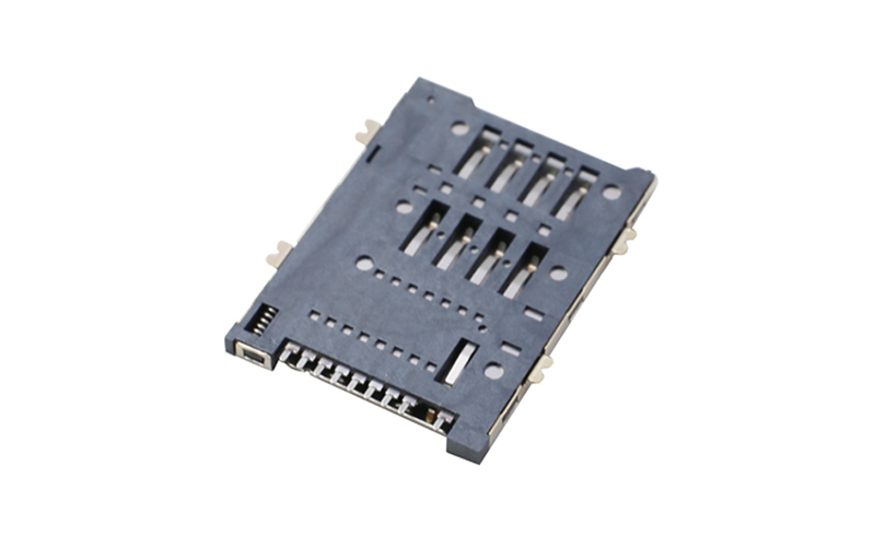 402011492-SIM CARD PUSH 8+1PIN 1.9H(無(wú)柱)