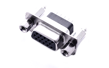 101410001-HDP 15母 架高 鉚魚(yú)叉鎖螺絲d-sub連接器